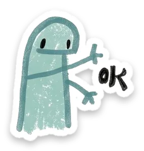 綠綠小恐龍貼圖：OK